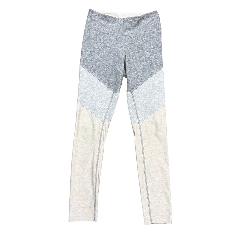 Outdoor Voices Womens Leggings Color Block Gray 27 Inch Inseam Small
